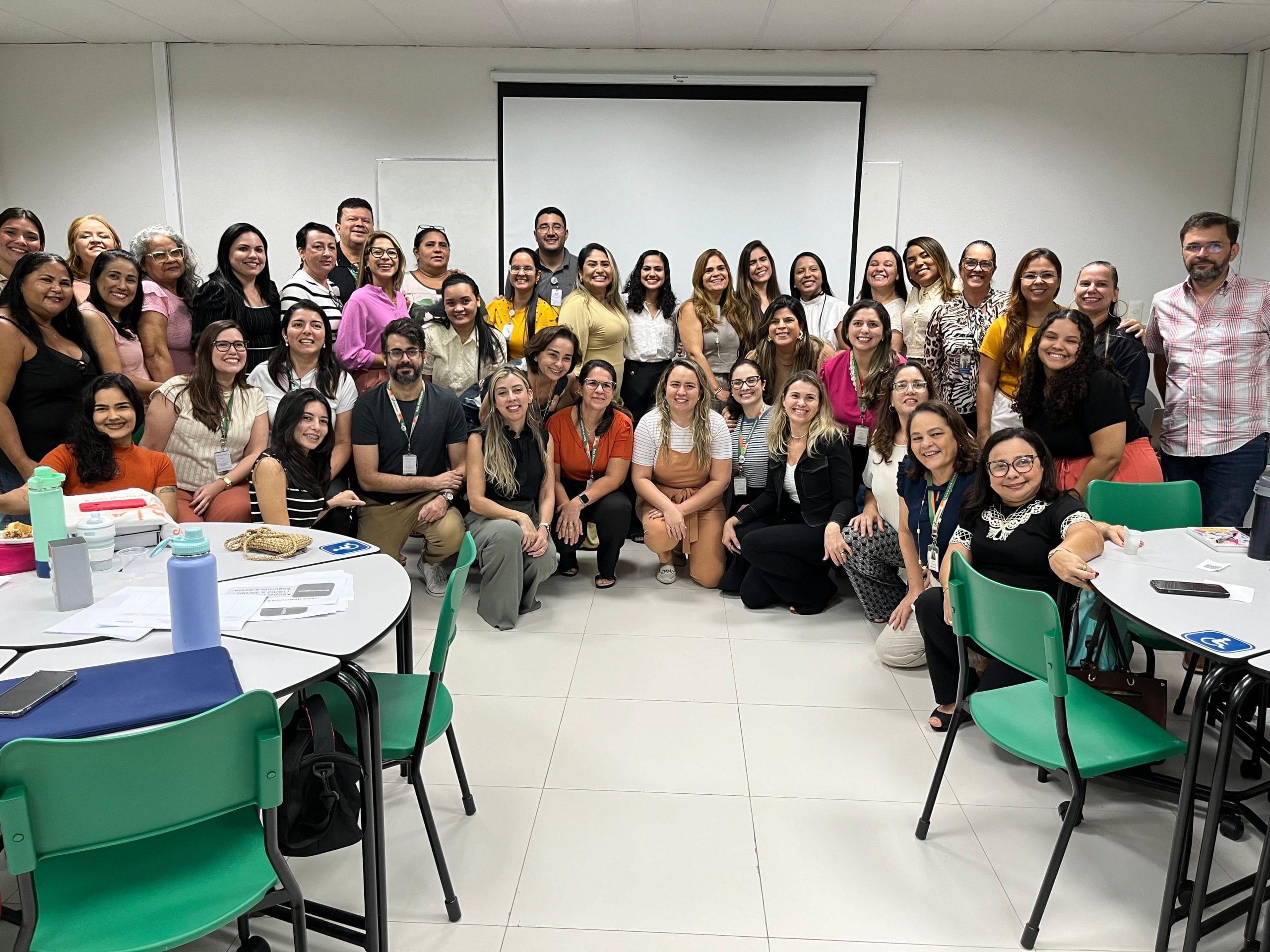 Grupo de participantes do evento